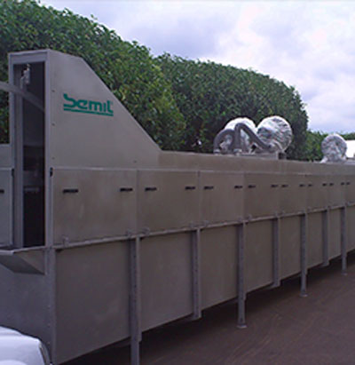 Tanque de escaldado  por borbujeo